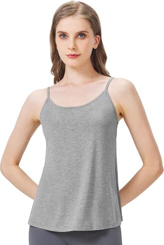 Wiwi للسيدات Camisole المعكرونة القابلة للتعديل الأشرطة السفلية دبابات ناعمة قمم الخيزران in Saudi Arabia
