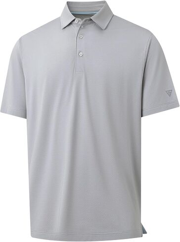 M MAELREG Mens Golf Shirts Moisture Wicking Dry Fit Business Casual Stretch Jacquard Short Sleeve Golf Polo Shirts for Men in Saudi Arabia