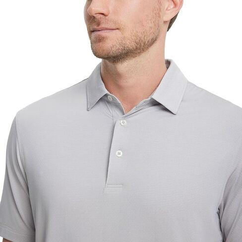 M MAELREG Mens Golf Shirts Moisture Wicking Dry Fit Business Casual Stretch Jacquard Short Sleeve Golf Polo Shirts for Men in Saudi Arabia