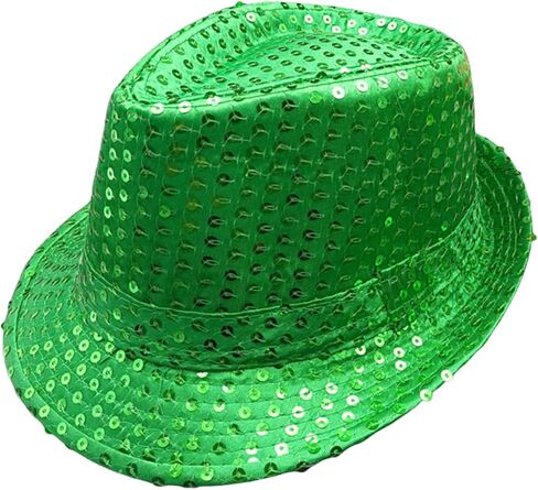 UTTPLL Sequin Fedora Headwear for Women Men Bling Retro Dance Hats Cosplay Costume Unisex Jazz Disco Cap in Saudi Arabia