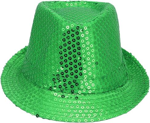 UTTPLL Sequin Fedora Headwear for Women Men Bling Retro Dance Hats Cosplay Costume Unisex Jazz Disco Cap in Saudi Arabia