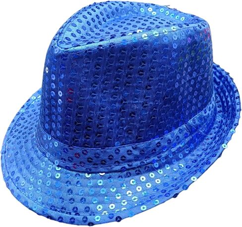 UTTPLL Sequin Fedora Headwear for Women Men Bling Retro Dance Hats Cosplay Costume Unisex Jazz Disco Cap in Saudi Arabia