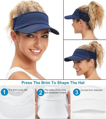 Sun Visor Hats for Men Women Lightweight Portable Stretchy Sun Hat for Running Tennis Golf in Saudi Arabia