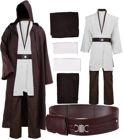Laku Tunic Costume Men's Tunic Hooded Robe Full Set Halloween Cosplay Costume Cloak Set in Saudi Arabia