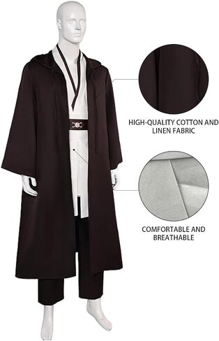 Laku Tunic Costume Men's Tunic Hooded Robe Full Set Halloween Cosplay Costume Cloak Set in Saudi Arabia