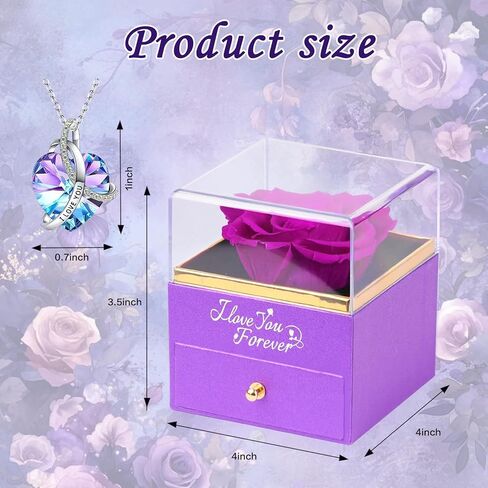 Preserved Flowers Gifts for Women Mom: Black Roses for Christmas Anniversary Mother's Day Wedding Gift for Girlfriend Wife Grandma in Kuwait