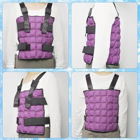 WORLD-BIO 72-Cell Ice Cooling Vest for Men & Women, Reusable Cold Vest with Adjustable Straps, Hot Weather Gear for Outdoor in Saudi Arabia