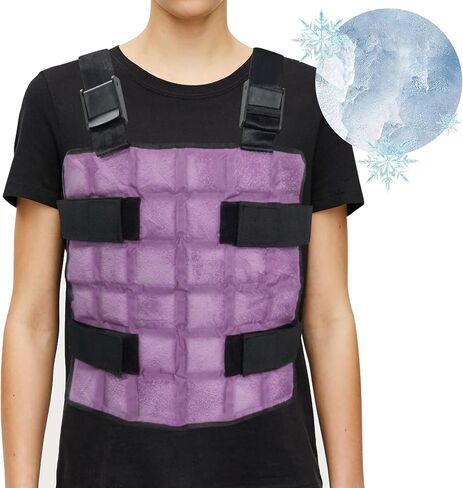 سترة التبريد الجليدية العالمية 72 خلايا للرجال والنساء ، سترة باردة قابلة لإعادة الاستخدام مع الأشرطة القابلة للتعديل ، معدات الطقس الحار للهواء في الهواء الطلق in Kuwait