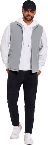 COOFANDY Men's Casual Outerwear Vest Lightweight Full-Zip Sleeveless Jacket Outdoor Hiking Travel Golf Vest with Pockets in Saudi Arabia