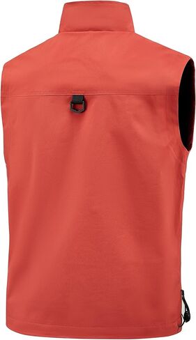 Hixiaohe Mens Vest Golf Outwear Windproof Lightweight Softshell Vest Photo Hiking Travel Work Sleeveless Jacket with Pockets in Kuwait