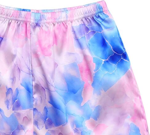 JESKIDS Girls Boys Satin Pajamas Sets Kids Silk Sleepwear Summer Nightwear 4-13 Years in Kuwait