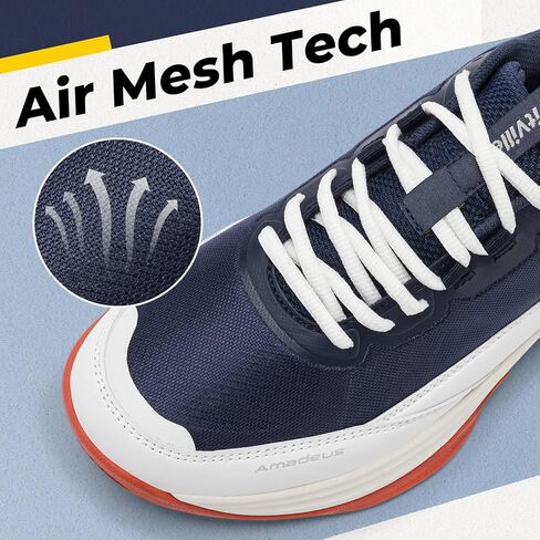 أحذية التنس الواسعة Fitville للرجال Pickleball Shoes خفيفة الوزن جميع الأحذية الرياضية مع الدعم القوس وصندوق إصبع القدم الواسع in Kuwait