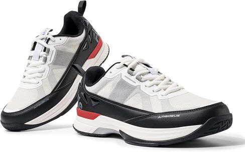 FitVille Wide Tennis Shoes for Men Pickleball Shoes Lightweight Breathable All Court Athletic Shoes with Arch Support & Wide Toe Box in Kuwait