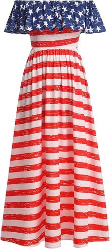 الفساتين المكسيكية للنساء التقليدية خارج الكتف التطريز Cinco de Mayo Fiesta Party Long Maxi Dress in Kuwait