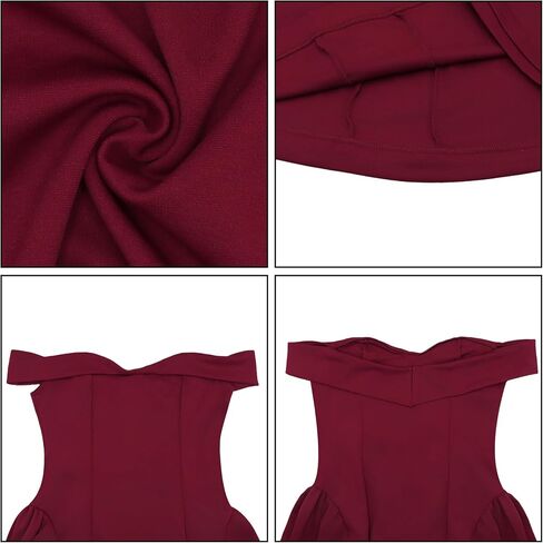 Womens Sexy Off Shoulder Short Dress Sleeveless Bodycon Flowy A-Line Party Club Gown Homecoming Mini Dresses in Saudi Arabia