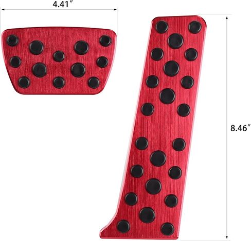 CKE for 8th Gen Camry Compatible with Toyota Camry RAV4 Avalon Highlander Sienna Venza bZ4X Prius Crown for Lexus ES LS Car Pedals Foot Pedal Covers Brake and Gas Pedal Pads -Red in Kuwait
