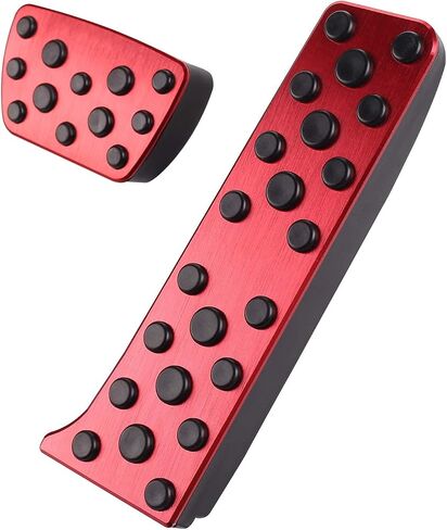 CKE for 8th Gen Camry Compatible with Toyota Camry RAV4 Avalon Highlander Sienna Venza bZ4X Prius Crown for Lexus ES LS Car Pedals Foot Pedal Covers Brake and Gas Pedal Pads -Red in Kuwait