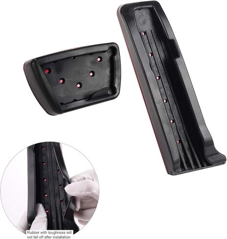 CKE for 8th Gen Camry Compatible with Toyota Camry RAV4 Avalon Highlander Sienna Venza bZ4X Prius Crown for Lexus ES LS Car Pedals Foot Pedal Covers Brake and Gas Pedal Pads -Red in Kuwait
