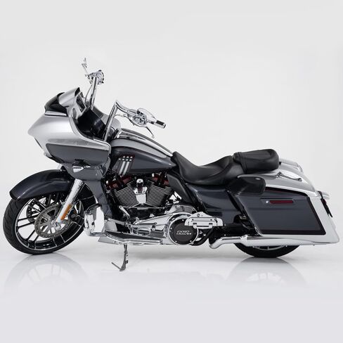 10 "شماعات القرد 1 ½ رعامة مقاود دراجات نارية لهارلي ديفيدسون تتجول في شارع الانزلاق Electra Glide مع Bating Fairing Meathook Bagger Bar 1986-2023 ، Chrome in Kuwait