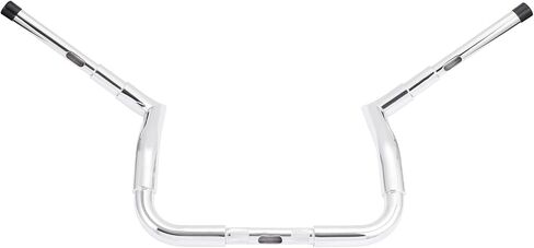 10 "شماعات القرد 1 ½ رعامة مقاود دراجات نارية لهارلي ديفيدسون تتجول في شارع الانزلاق Electra Glide مع Bating Fairing Meathook Bagger Bar 1986-2023 ، Chrome in Kuwait