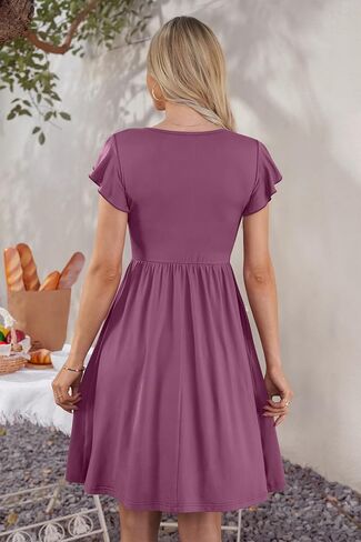 WNEEDU Women Summer Maxi Dresses Casual Sleeveless Long Dress Empire Waist Hawaiian Sundress with Pockets in Saudi Arabia