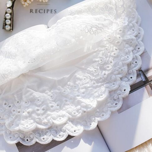 WENLOOY Retro Hollow Out Lace Floral False Collar Detachable Fake Collar for Women Girl in Kuwait