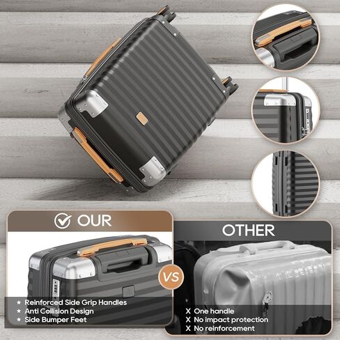 تحمل جويو على شركة طيران أمتعة معتمدة بعجلات دوار ، وحقيبة قشرة صلبة خفيفة الوزن بحجم 20 بوصة مع قفل TSA ، مناسبة للنساء والرجال ، والبيضاء in Kuwait