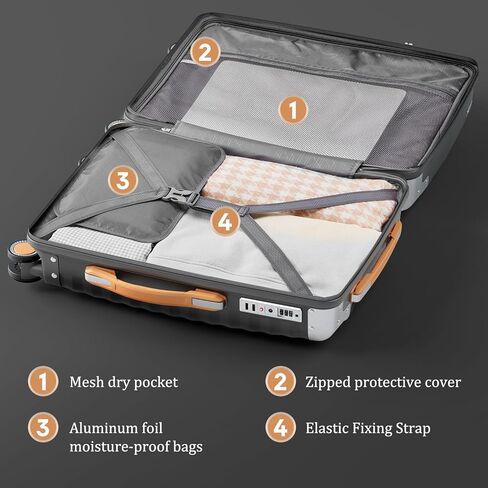 تحمل جويو على شركة طيران أمتعة معتمدة بعجلات دوار ، وحقيبة قشرة صلبة خفيفة الوزن بحجم 20 بوصة مع قفل TSA ، مناسبة للنساء والرجال ، والبيضاء in Kuwait