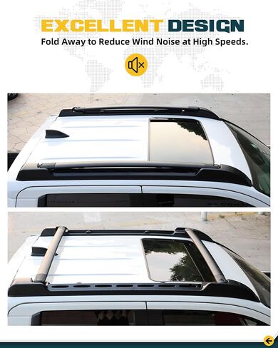 260 LBS Roof Rack Cross Bars Kit Fit for 2024 2025 Toyota Tacoma Double Cab Cargo Bars Luggage Carrier for Storage Bag Bike Kayak Snowboard Rooftop Accessories in Kuwait