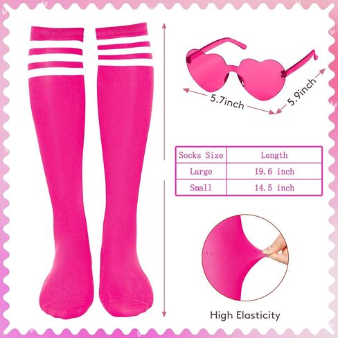 Tutu Costume Accessories Set Tulle Tutu Skirt 4 Layered Tutu Wear Pom Pom Headband with Heart Glasses Necklace and Tube Socks in Saudi Arabia