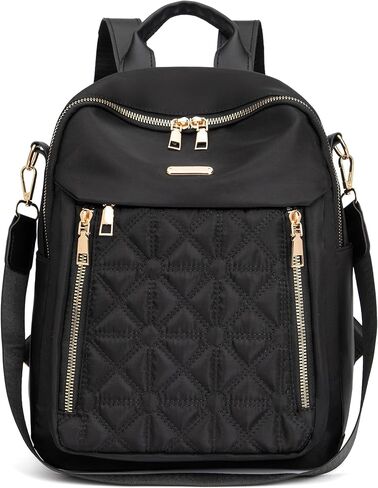Mini Nylon Women Backpacks,Small Ladies backpacks Lightweight Shoulder Satchel Bag Tote Handbag Casual Travel Daypack (Khaqi) in Saudi Arabia
