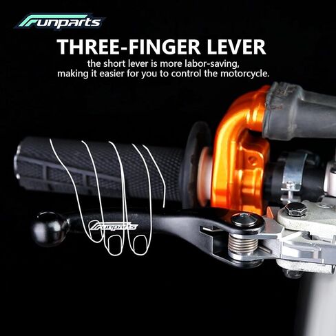مجموعة رافعة القابض الفرامل للدراجة الأوساخ ، سبيكة التيتانيوم قابلة للتعديل المحوري لـ SX SXF SXSF EXCF XC XCW XCF XCFW XCRW EXCR 250 350 350 450 500 530 Orange in Kuwait