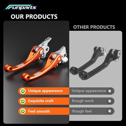 مجموعة رافعة القابض الفرامل للدراجة الأوساخ ، سبيكة التيتانيوم قابلة للتعديل المحوري لـ SX SXF SXSF EXCF XC XCW XCF XCFW XCRW EXCR 250 350 350 450 500 530 Orange in Kuwait