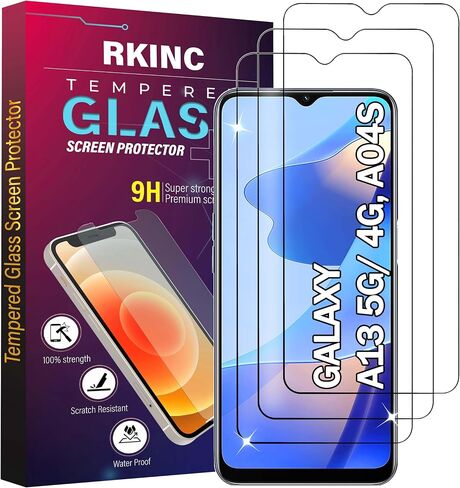 واقي شاشة [4 عبوات] لهاتف Samsung Galaxy A13 5G / A13 LTE/ A13 4G، واقي شاشة من الزجاج المقسى، 0.33 مم [ضمان مدى الحياة] [مضاد للخدش] [مضاد للكسر] in Kuwait