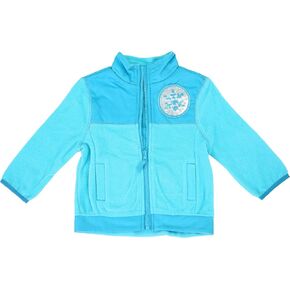Disney Toddler Girl's Frozen Polar Fleece Full-Zip Mock Jacket, Blue, 3T