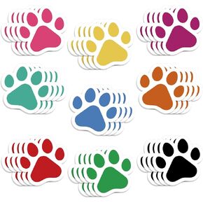 36 PCS PAW المطبوعات ، 6 بوصات حجم الكلب كبير الكلب PAW قطع ديكورات لوحات الأطفال للأطفال التعليمية الفصول الدراسية المنزلية الحرف ديكور الحفل الحزب اللوازم (أسود)