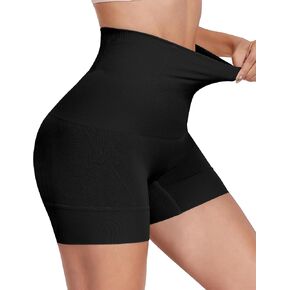 Visible tummy control high waist shapewear for women with slip shorts for under dresses and skirts…