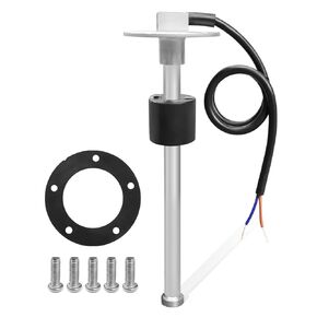 0-90 ohm 10"(250mm) Boat Fuel Tank Sending Unit, Stainless Steel Gas Water Fuel Level Sensor, Waterproof Fuel Sender Unit for Marine Car RV Truck Vehicle