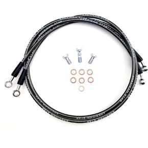 American Star Manufacturing LLC's Dual Braided Stainless Steel DOT Approved ATV Racing Brake Lines For DVX400, TRX450R, KFX400, KFX450, LTZ400, LT-R450, YFZ450, YZ450X, Raptor 660 and Raptor 700
