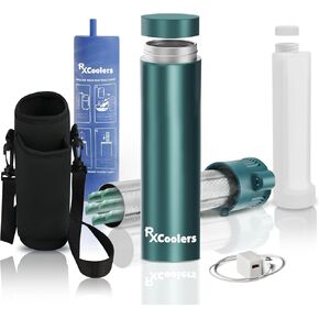 Mini Medicine Travel Cooler TSA معتمد من الأنسولين المبرد (1–3 أقلام دواء) 2N1 USB + Biogel Portable Medical Bag Diaben Case EpiPen