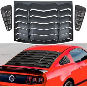 Rear and Side Window Louvers Windshield Sun Shade Cover GT Lambo Style for Ford Mustang 2005 2006 2007 2008 2009 2010 2011 2012 2013 2014 Sun Shade Cover Matte Black