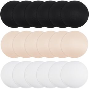 BENECREAT 9 Pairs Removeable Round Bra Pads, Bra Inserts Pads, Sport Bra Cups Inserts, Mastectomy Bra Inserts for Bikini Top Swimsuit Bra Making DIY Bra Pad Replacement