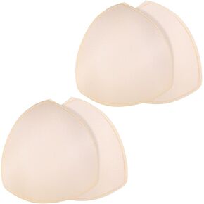 2 Pairs Bra Pads Inserts Push up, Breathable Breast Enhancers Inserts for Dresses Swimsuits Bikini