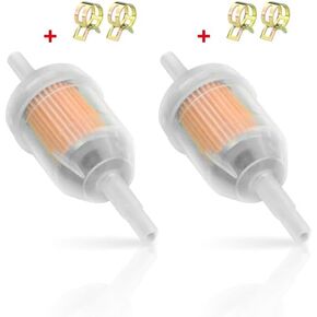 مرشح الوقود المغناطيسي المضمن 1/4 "x5/16" 2 -pack - ملاءمة عالمية لجون ديري ، كاواساكي ، كولر ، بريغز آند لورنز