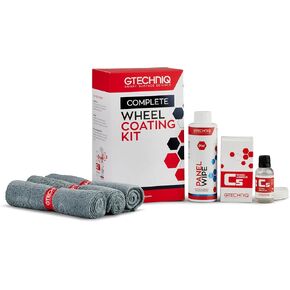 Gtechniq Wheel Coating Kit for Cars with Car Degreaser Panel Wipe, C5 Wheel Armor and Microfiber Cloth, Car Accessories for Car Cleaning Kit