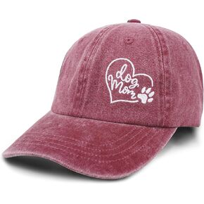 Dog Mom Hat Cute Funny Baseball Cap for Women Pet Lover Gift for Summer Outdoor Hiking or Mother's Day