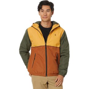 U.S. Polo Assn. Men's USPA Americana Hooded Polar Fleece Windbreaker