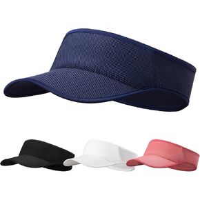 Sports Sun Visor Women Men Lightweight Adjustable Sun Protection Visor Hat for Tennis Golf Running
