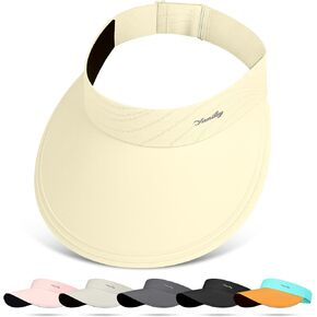 Sun Visor for Women Wide Brim Summer UPF50+ UV Protection Sun Sun Hats قابلة للطي قبعة شاطئية قابلة للطي