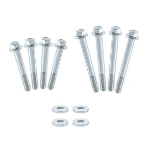(12 PCS) مجموعة الترباس محرك محرك و M10-1.5 محرك Stand Stand Stand حافة الطقم المتوافقة مع LSX LS LS1 4.8L 5.3L 6.0L 6.2L LR4 LQ4 LS6 LQ9 L33 LS2 LH6 L92 L76 LY2